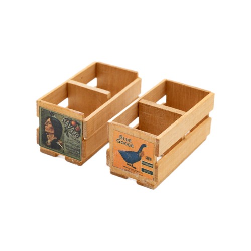 2pc dollhouse miniature wooden - miniature,