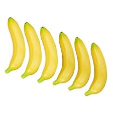 6 Pcs Artificial Fake Bananas Decorative Simulation Fruit Home Decor Props