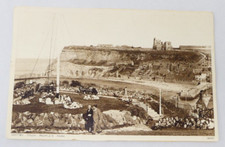 Whitby Postcard Letter Card Gravure Whitby Abbey Harbour People's Park Scene