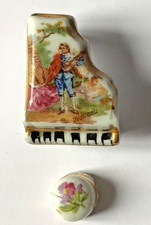 Limoges miniature piano and