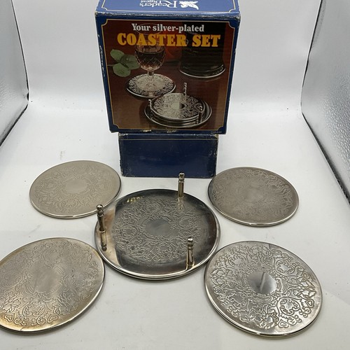 Silver plated coaster - silver-plated, 4"