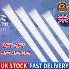 LED Strip Light 3FT 4FT 5FT Batten Tube Light Garage Ceiling Lamp Office Shop UK