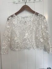 Carla Ruiz Ivory Lace Bolero