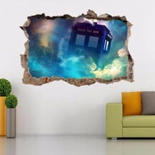 Tardis Dr. Who Smashed Wall