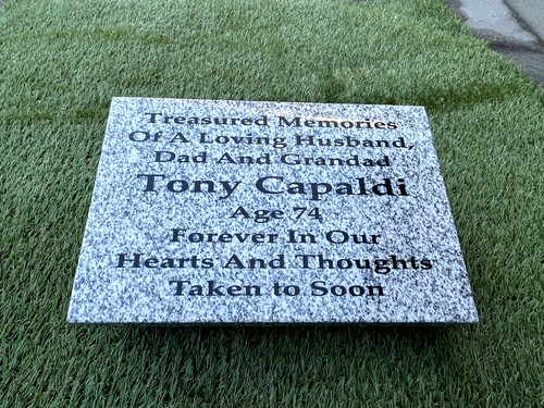 Personalised memorial stone - memorial,