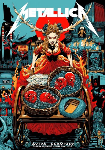 Metallica 2026 tour poster - metallica,