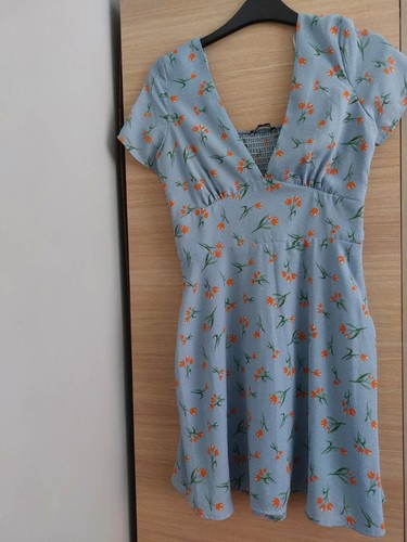 Zara blue floral - dress, size