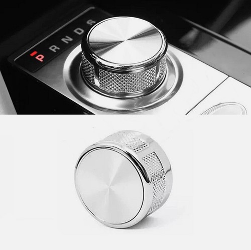 Silver gear shift - shift, knob
