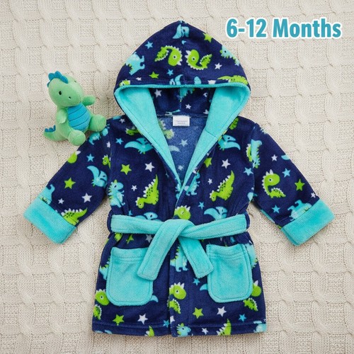 Baby boys dino dressing gown - boys,