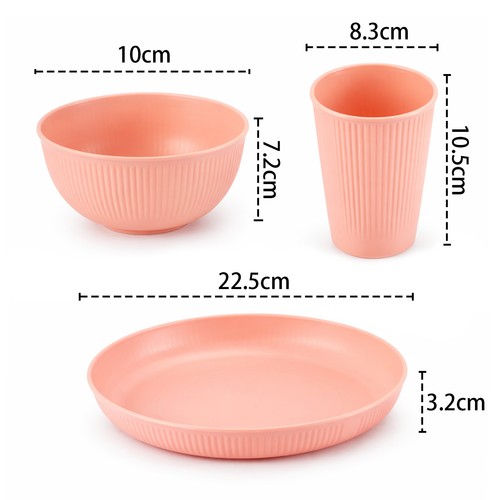 Plastic plates and - plastic, set