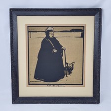 Sir William Nicholson (1872-1949) H.M. The Queen Victoria Woodcut Print 1897