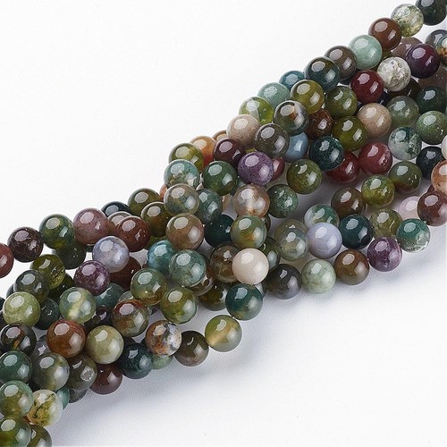 Indian agate beads - agate, gemstone