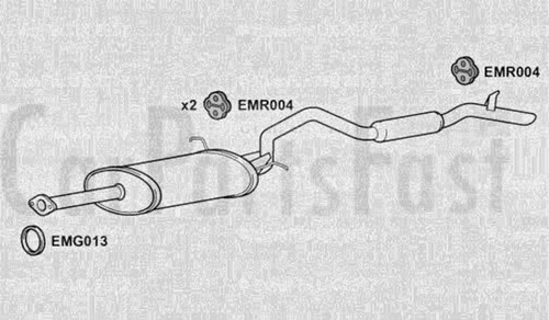 Exsz6011 exhaust rear box - exsz6011,