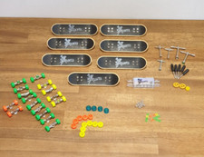 X Stuntz X Fingerboard Finger Skateboards x 7 and accessories. vgc