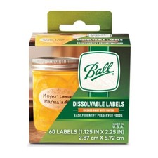 Ball Dissolvable Self-adhesive Labels For Preserves pack Of 60 labels 1440001005