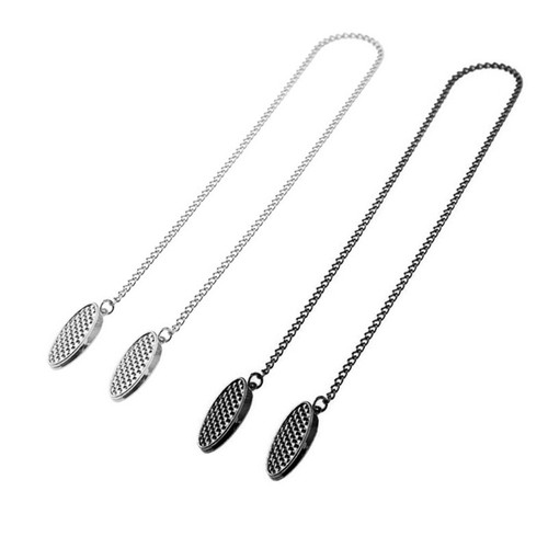 Neck chain with metal clips - metal,