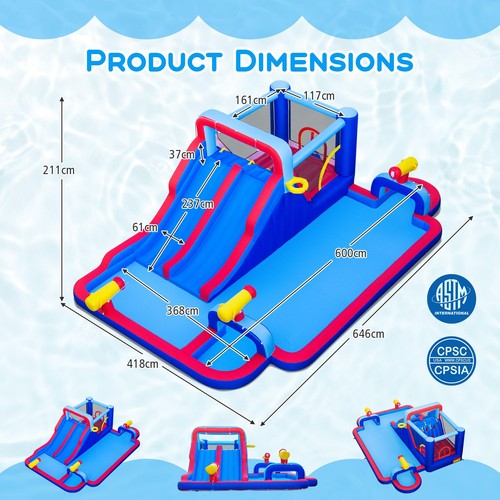 Inflatable water slide park - slide,