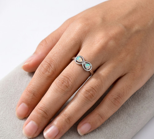 Opal ring geniune natural - opal,
