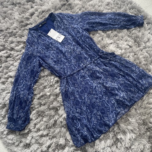 Zara women blue white long - women’s,