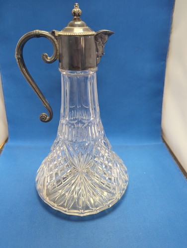 Vintage cut glass claret jug