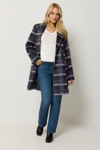 Women check tailored - m&co, women's