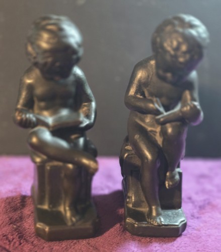 Cherub putti bookends - cherub,