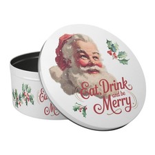 Vintage Santa Claus Cake Tin -