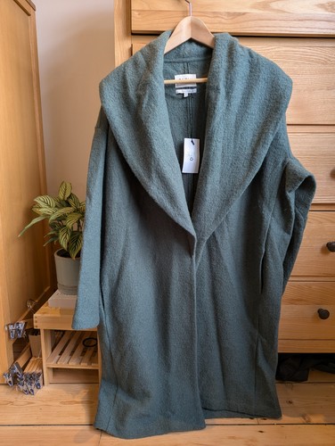 Farhi green wool shawl - green,