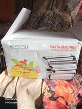 Nuvantee Pasta Maker Machine with Adjustable Crank Roller and Attachments