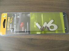 V6 CAR CHROME EFFECT PLASTIC