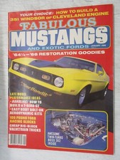 FABULOUS MUSTANGS MAGAZINE JAN