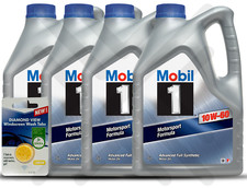 Mobil 1 10W-60 20 Litres 20L (4 X 5L) Car Engine Oil + FREE 5L SCREEN WASH TAB