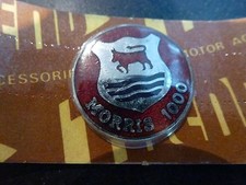 MORRIS 1000 Original 1960's Quality Gear Knob Lever Badge Key Fob Enamel NOS