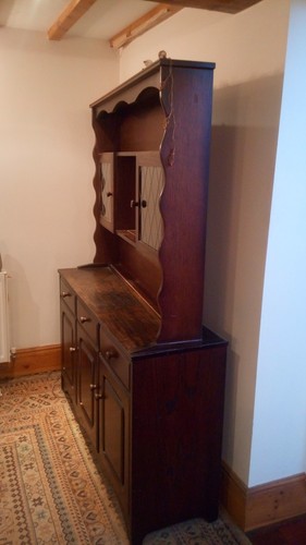 Welsh dresser dark wood - dresser,