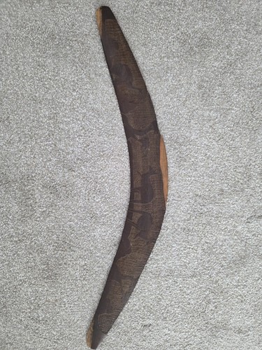 Old aboriginal boomerang - old, with