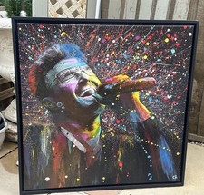 Original Abstract Artwork Of George Michael By Robert Cox Limited Edition 6/50 