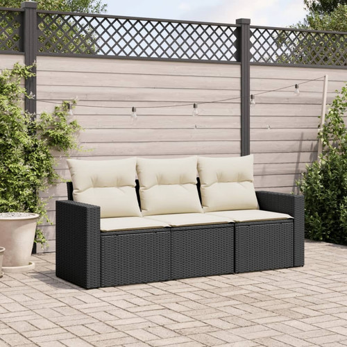 Garden sofa set black - garden,