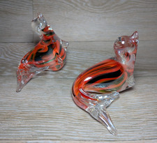 Murano Style Seal Sea Lions 2