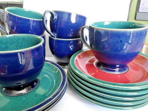 Six denby classic - classic, harlequin