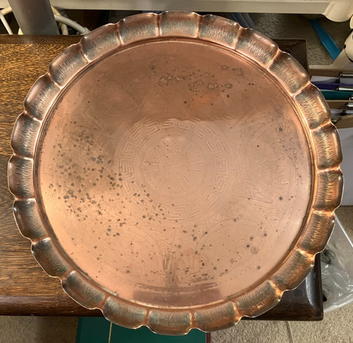 Vintage copper tray - vintage,