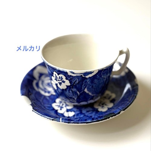 Burleigh blue victorian - blue, chintz