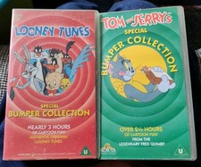 Tom&Jerry & Looney Tunes Special Bumper Collection Double Tape UK PAL VHS 1994.