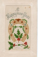 WW1 Embroidered SILK POSTCARD