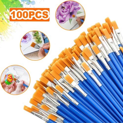100pcs artist paint flat - 100pcs,