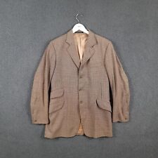Vintage PYTCHLEY Jacket Mens 40 Brown Tweed 100% Wool Hacking Phillips Piper