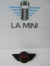 Used MINI R56 Boot Badge With KillAllChrome Cover & Gel Centre (Black + Red)