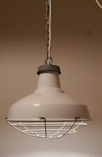 Industrial Pendant Light Fitting Enamel Metal Dome Shade Vintage Factory Cafe
