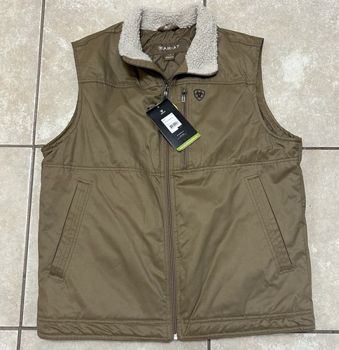 Ariat vest men large grizzly - ariat, men's