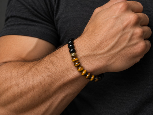 Men onyx tiger eye - onyx,