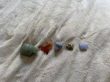 Crystal Animal Carvings - Tortoise, Fish, Frog, Turtle, Butterfly